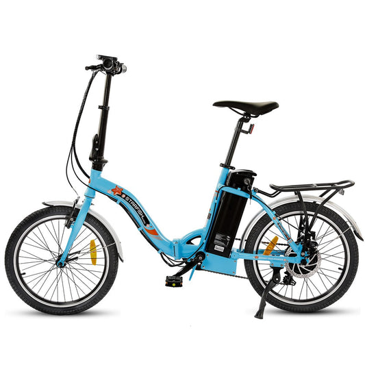 UL Certified-Ecotric 20inch Blue Starfish portable and folding electric bike